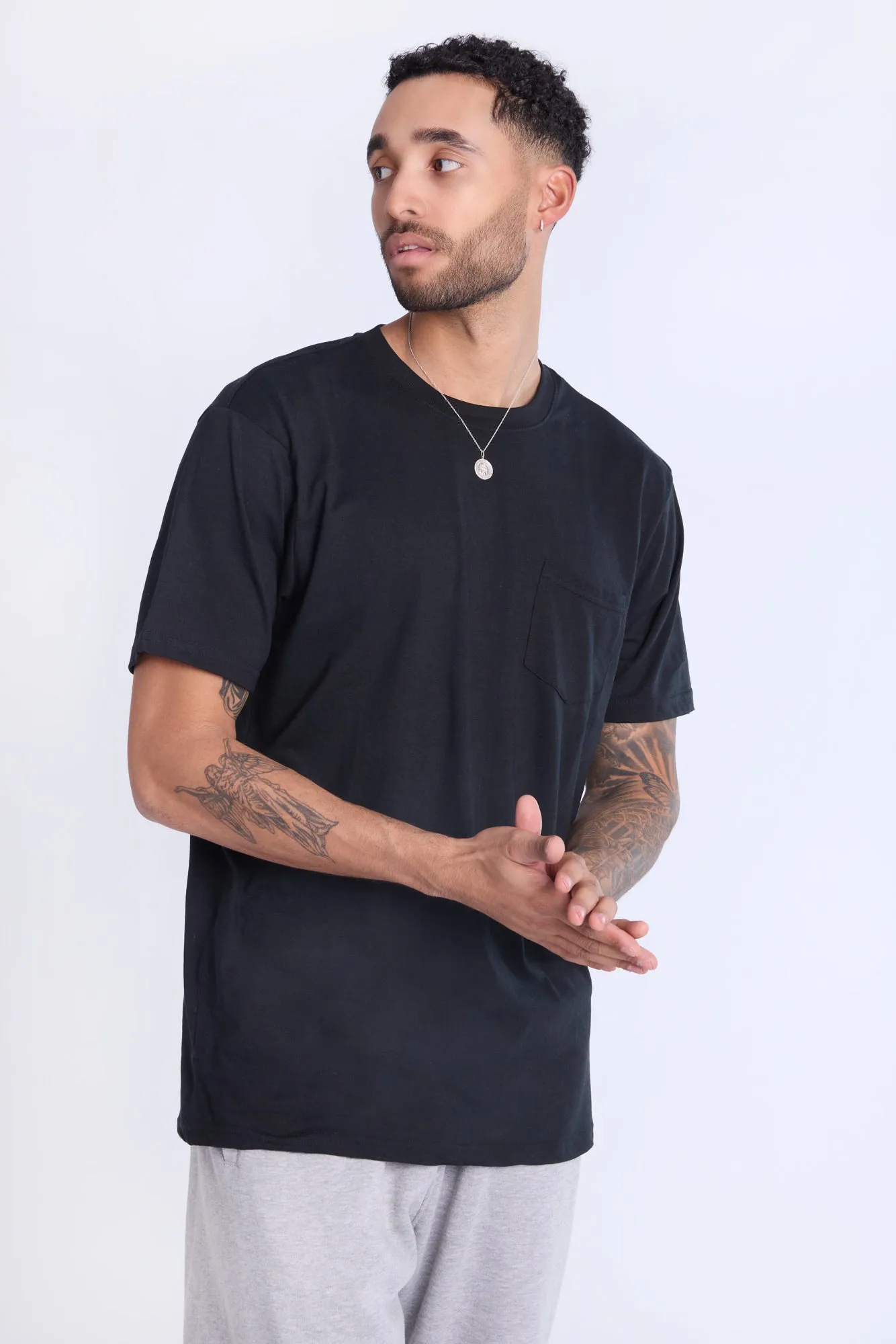 Essentials Crew Neck Pocket Tee sold by Bluenotes product image thumbnail 2
