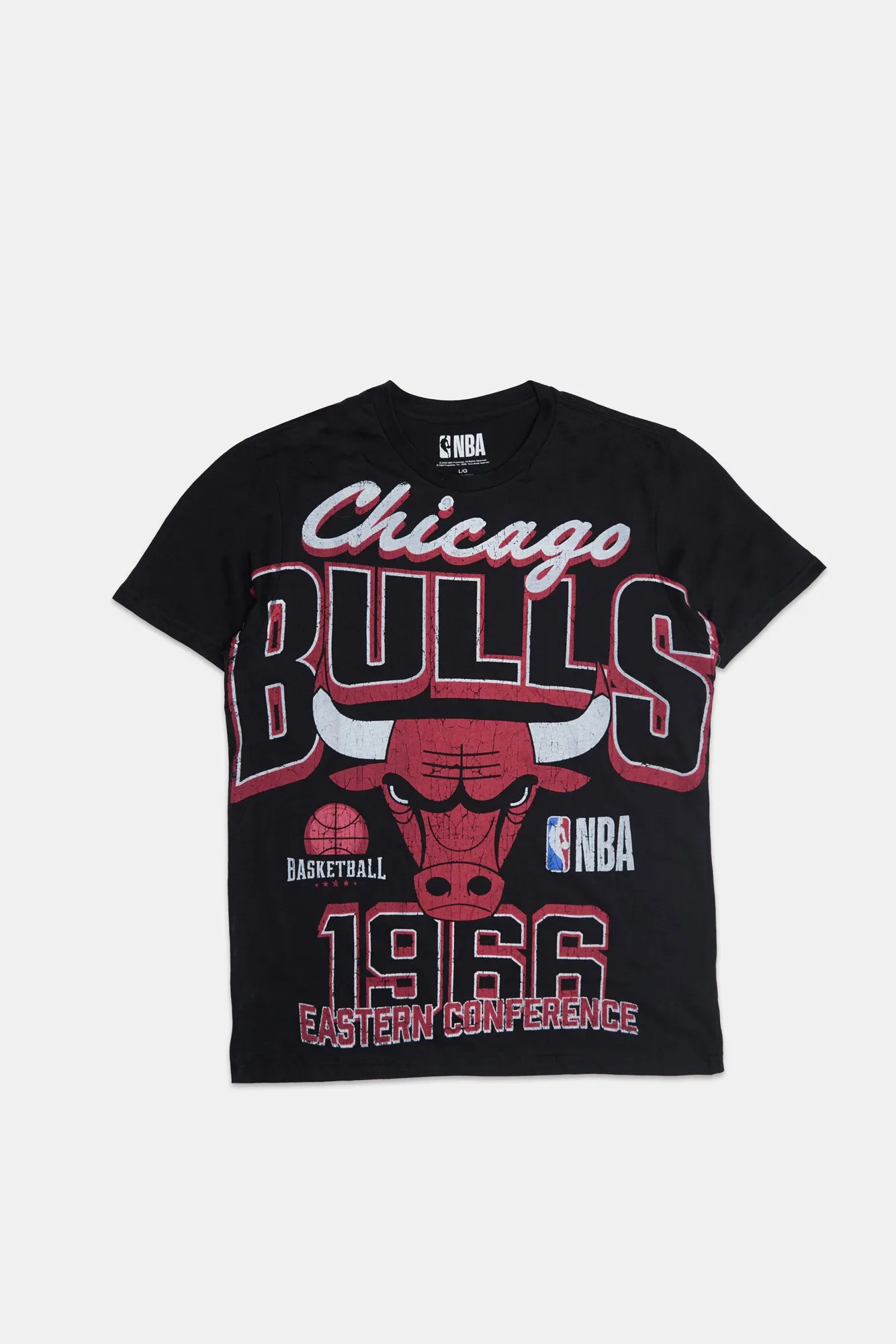 Chicago Bulls 1966 Graphic Panel Print Tee sold by Bluenotes