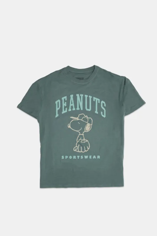 Peanuts Snoopy Sportswear Graphic Boyfriend Tee sold by Bluenotes