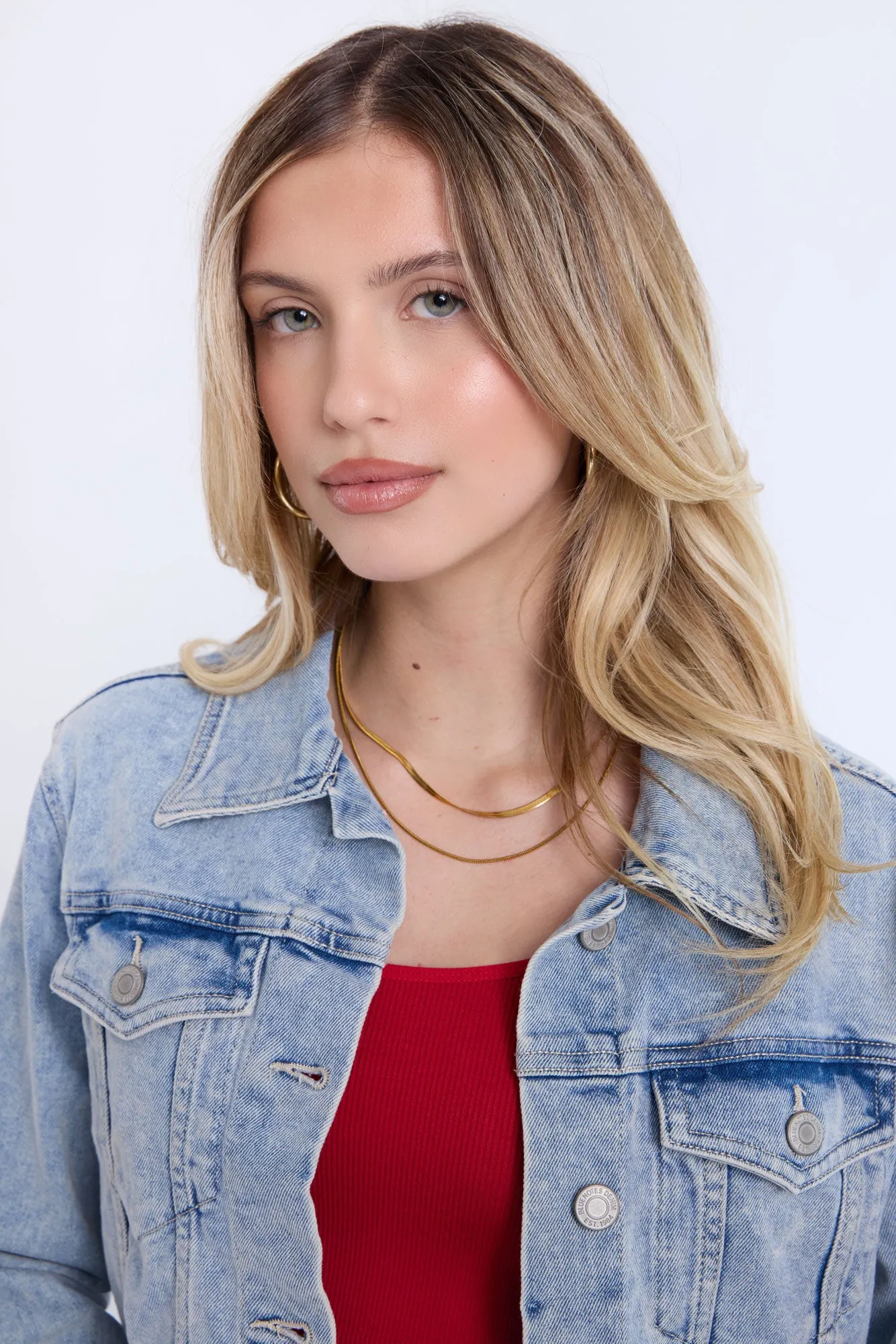 Cropped Denim Jacket sold by Bluenotes product image thumbnail 2