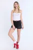 High Rise Midi Denim Shorts sold by Bluenotes