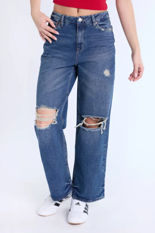 Super High Rise Curvy Baggy Jeans sold by Bluenotes