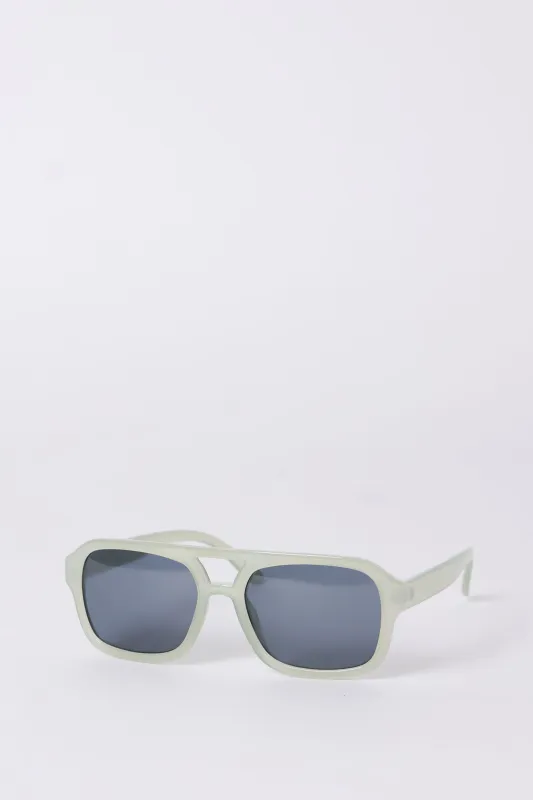 Clear Frame Rectangular Sunglasses sold by Bluenotes