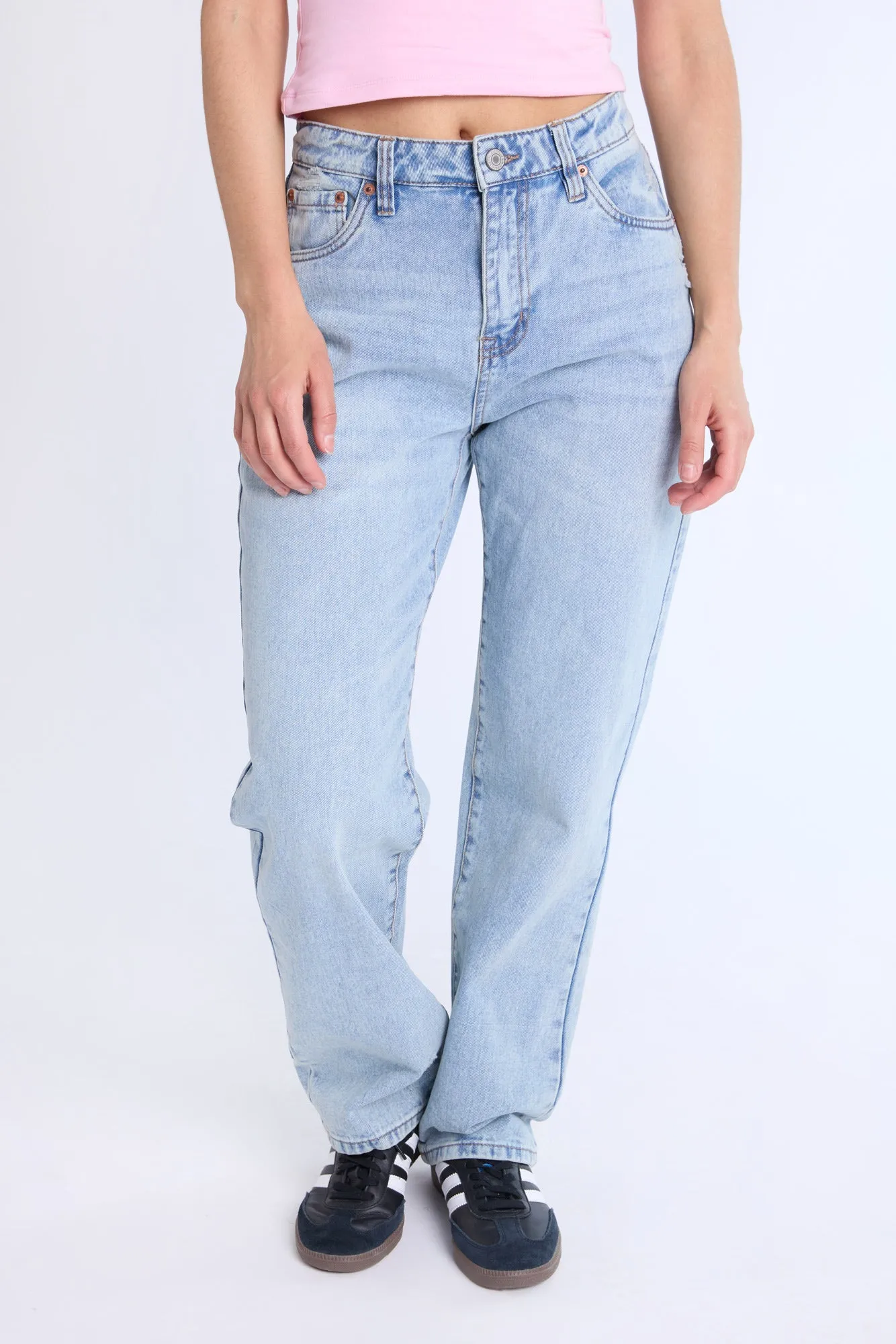 Super High Rise Straight Jeans sold by Bluenotes