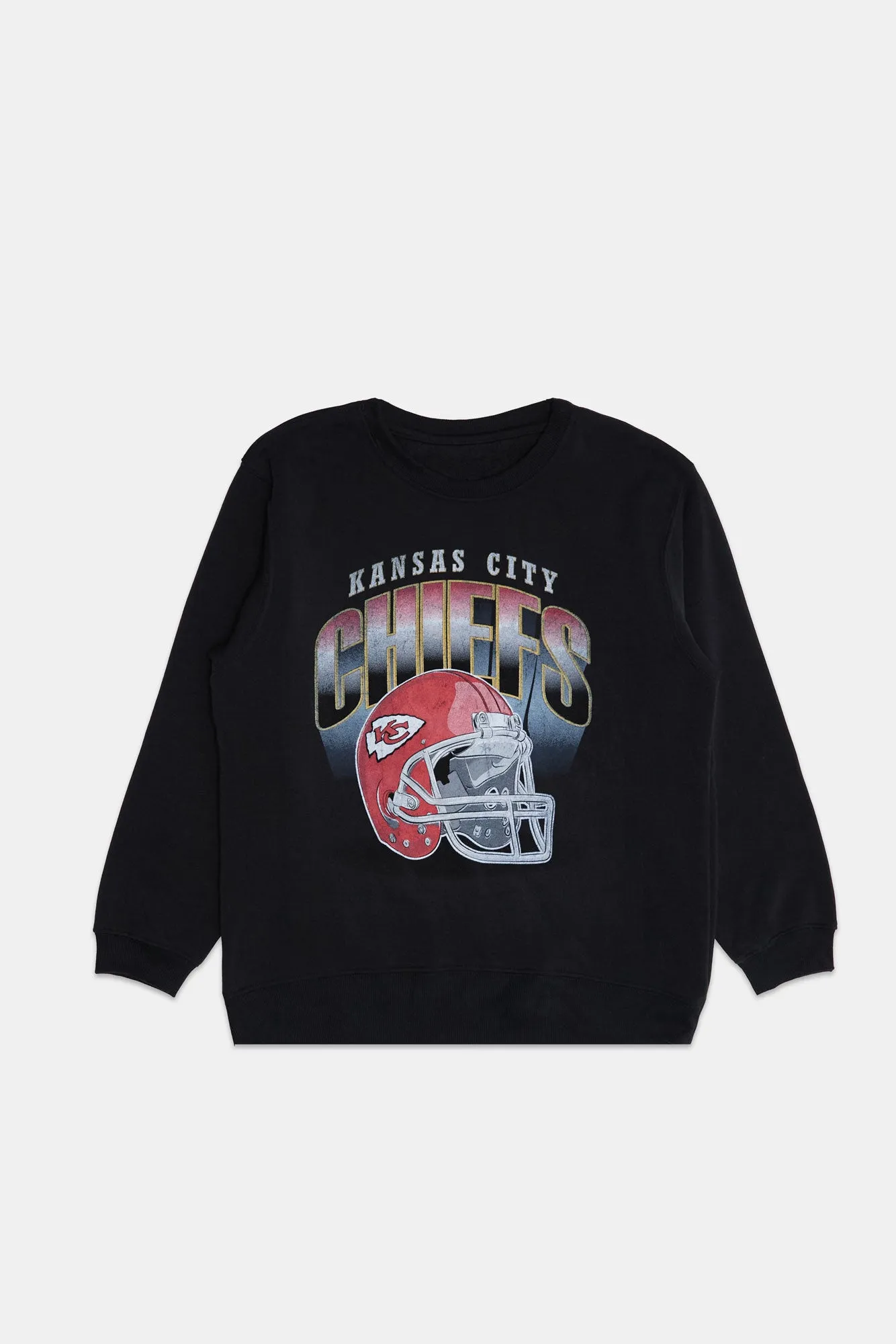 Kansas City Chiefs Graphic Crew Neck Sweatshirt sold by Bluenotes