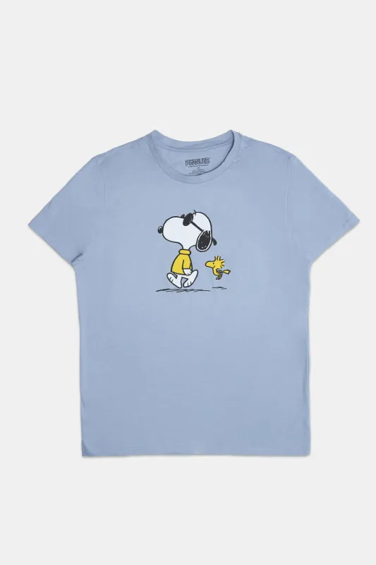 Peanuts Snoopy And Woodstock Graphic Tee sold by Bluenotes