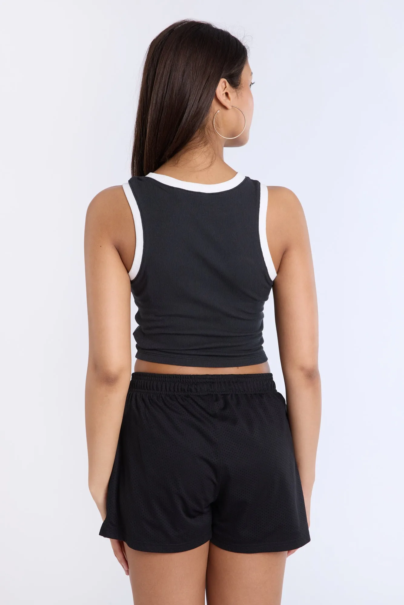 Los Angeles Beverly Hills Embroidered Graphic High Neck Tank Top sold by Bluenotes product image thumbnail 3