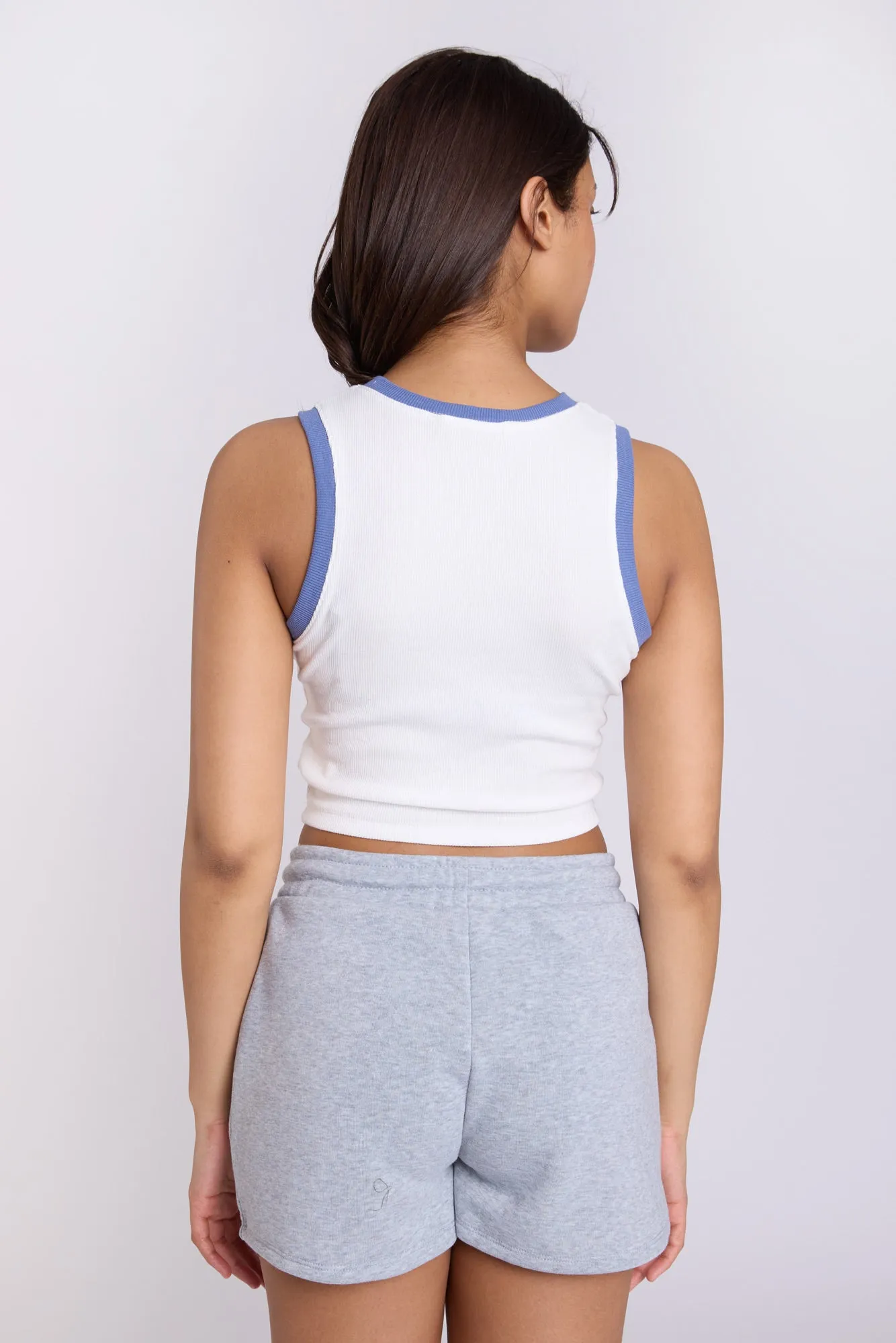 New York Crest Embroidered Graphic High Neck Tank Top sold by Bluenotes product image thumbnail 3