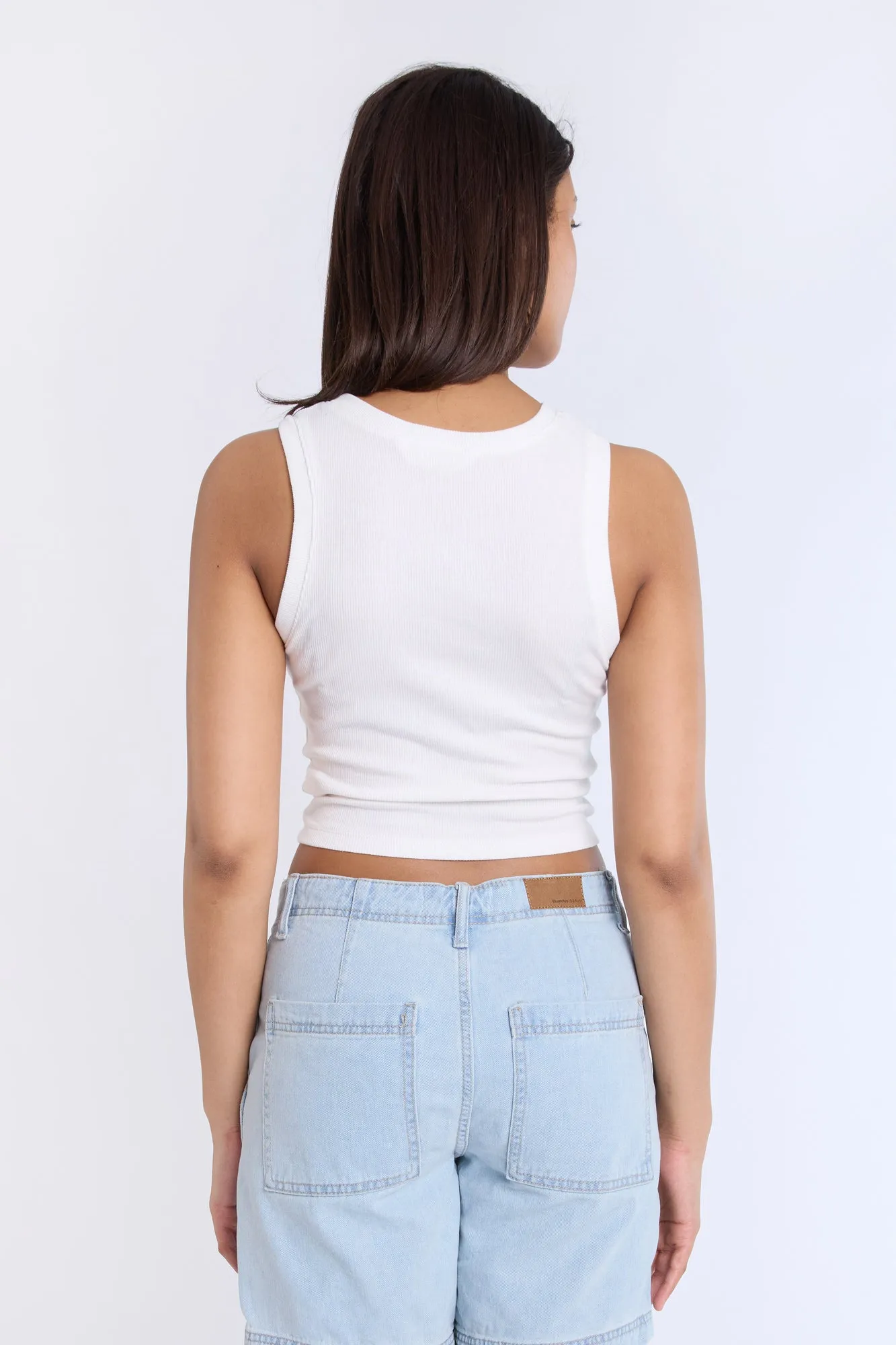 Capri Italy Embroidered Graphic High Neck Tank Top sold by Bluenotes product image thumbnail 2