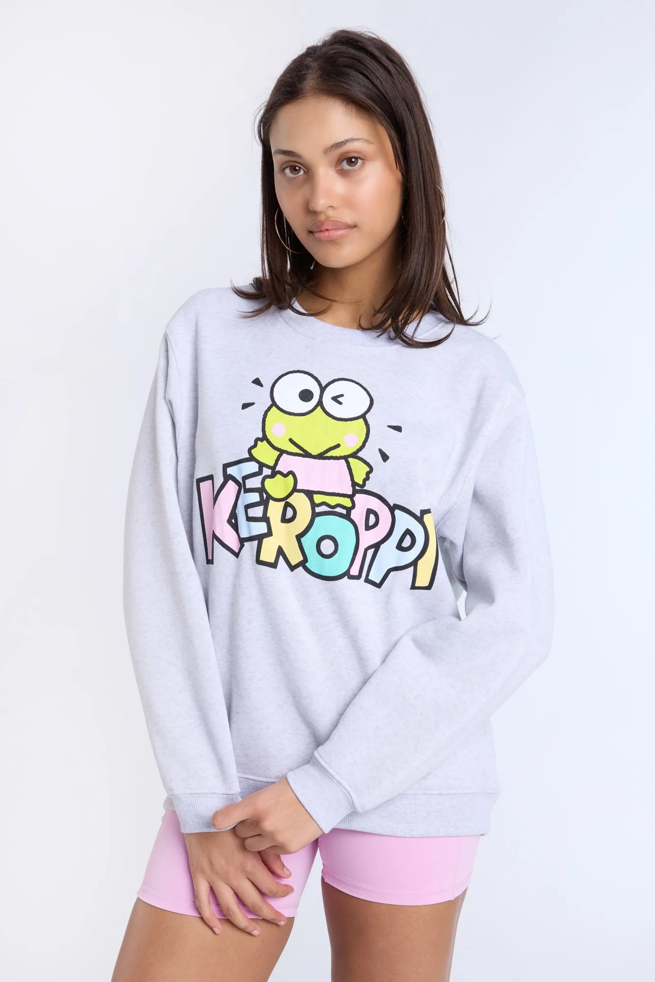 Keroppi Graphic Crew Neck Sweatshirt sold by Bluenotes