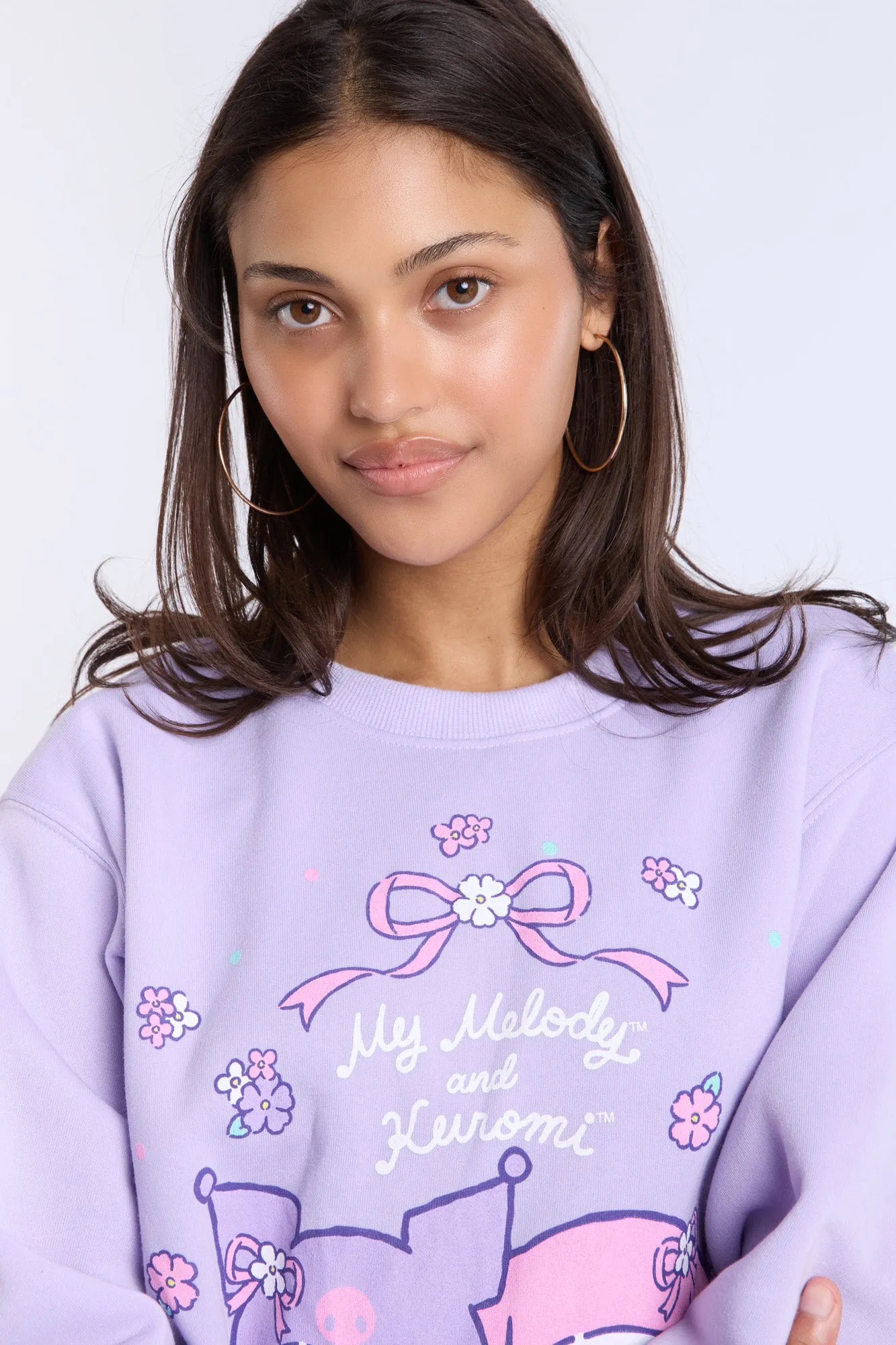 Kuromi My Melody Graphic Crew Neck Sweatshirt sold by Bluenotes product image thumbnail 5