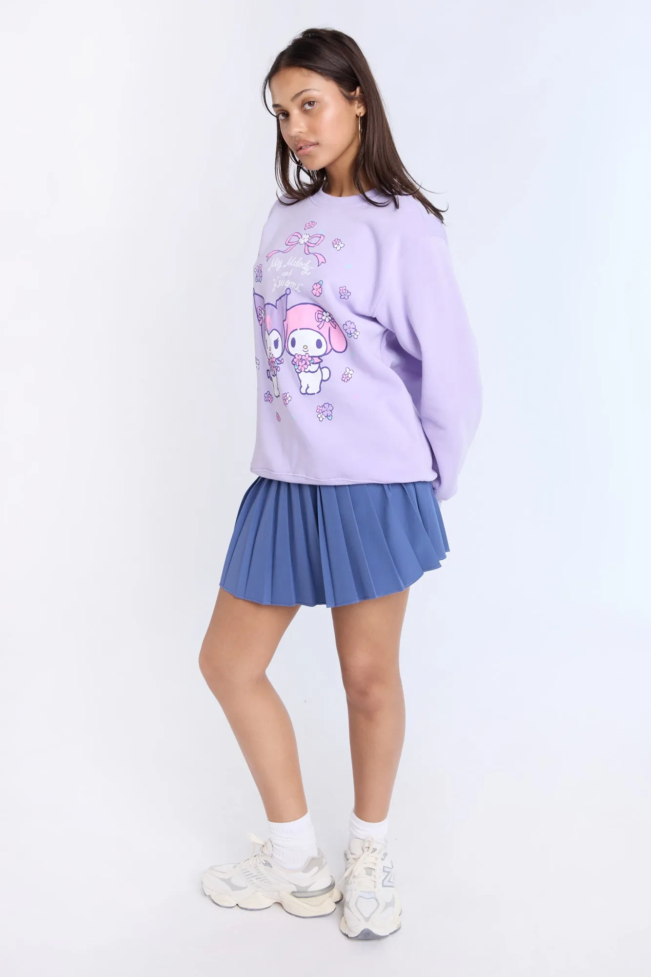 Kuromi My Melody Graphic Crew Neck Sweatshirt sold by Bluenotes product image thumbnail 4