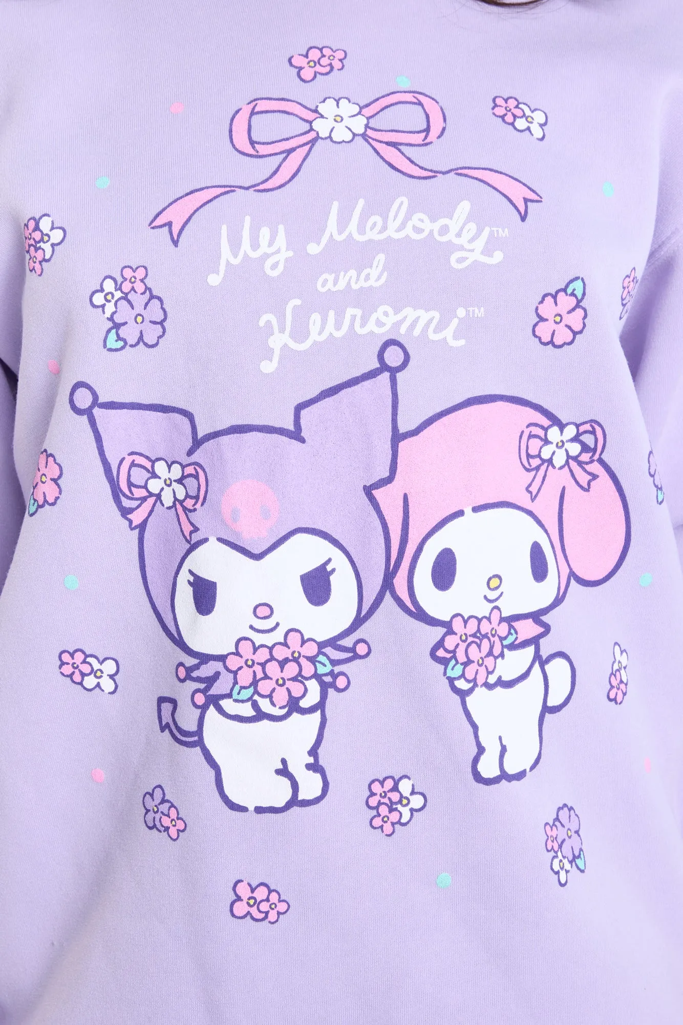 Kuromi My Melody Graphic Crew Neck Sweatshirt sold by Bluenotes product image thumbnail 2