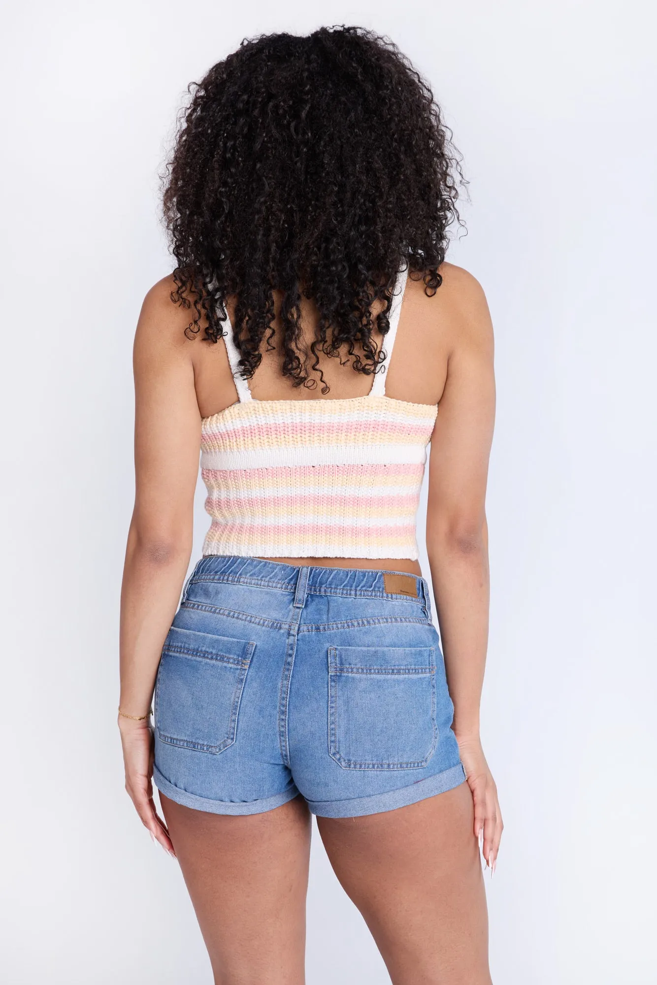 Mid Rise Comfort Waistband Denim Shorts sold by Bluenotes product image thumbnail 3