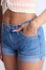 Mid Rise Comfort Waistband Denim Shorts sold by Bluenotes