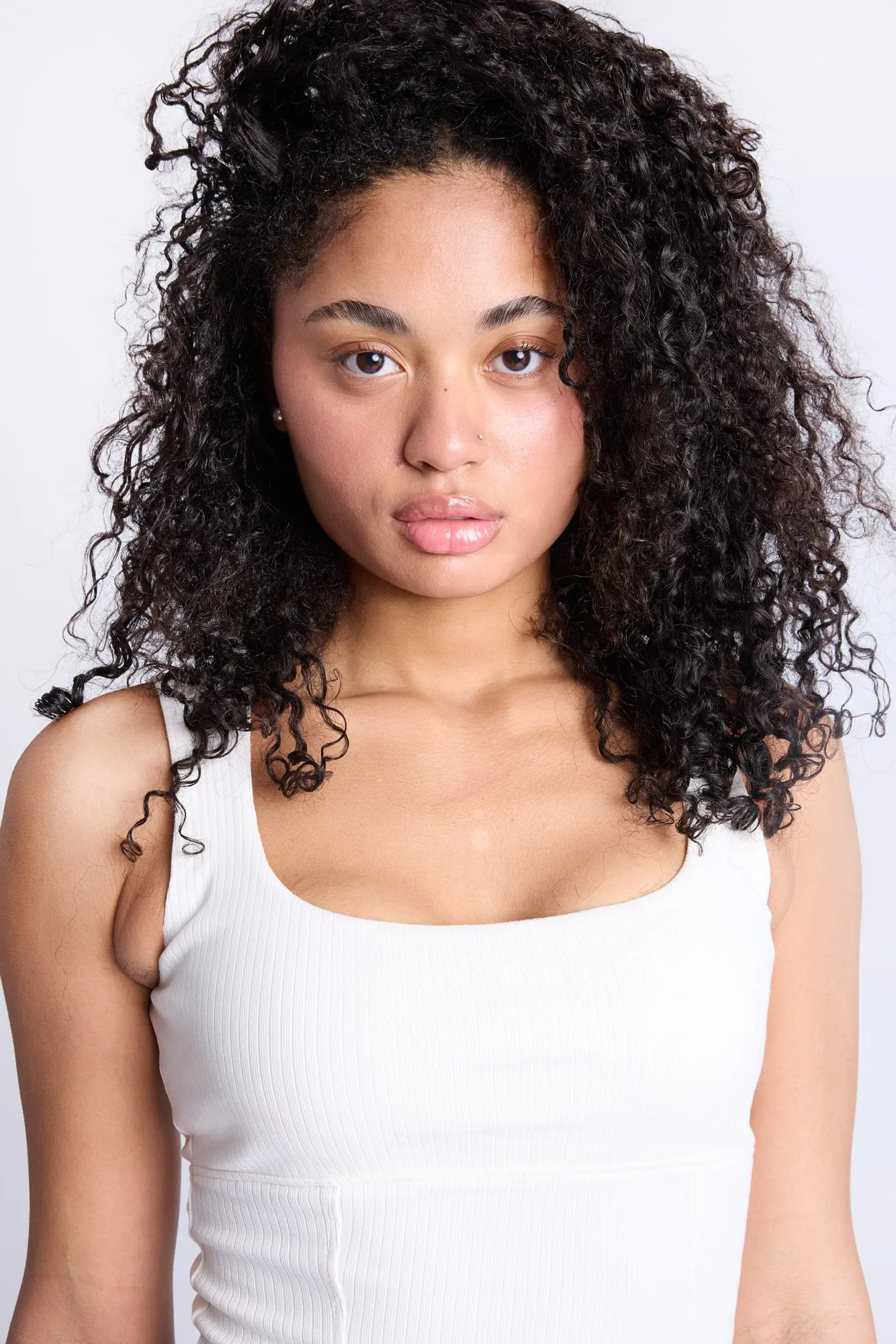 Ribbed Square Neck Tank Top sold by Bluenotes product image thumbnail 3