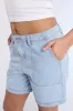 High Rise Denim Bermuda Carpenter Shorts sold by Bluenotes