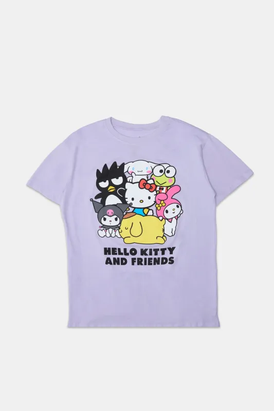 Hello Kitty And Friends Graphic Boyfriend Tee sold by Bluenotes