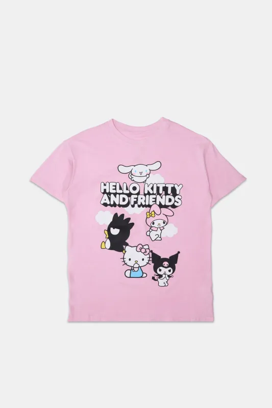 Hello Kitty And Friends Graphic Boyfriend Tee sold by Bluenotes