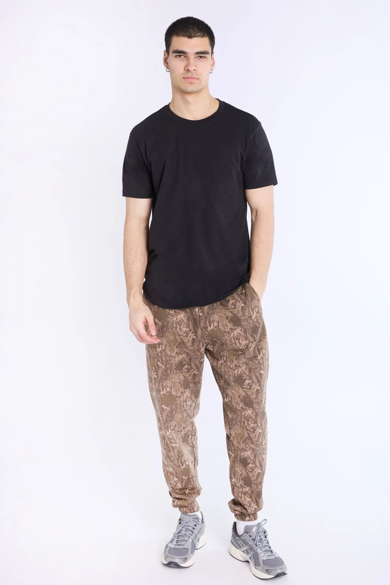 Basic Scoop Hem Crew Neck Tee sold by Bluenotes product image thumbnail 5
