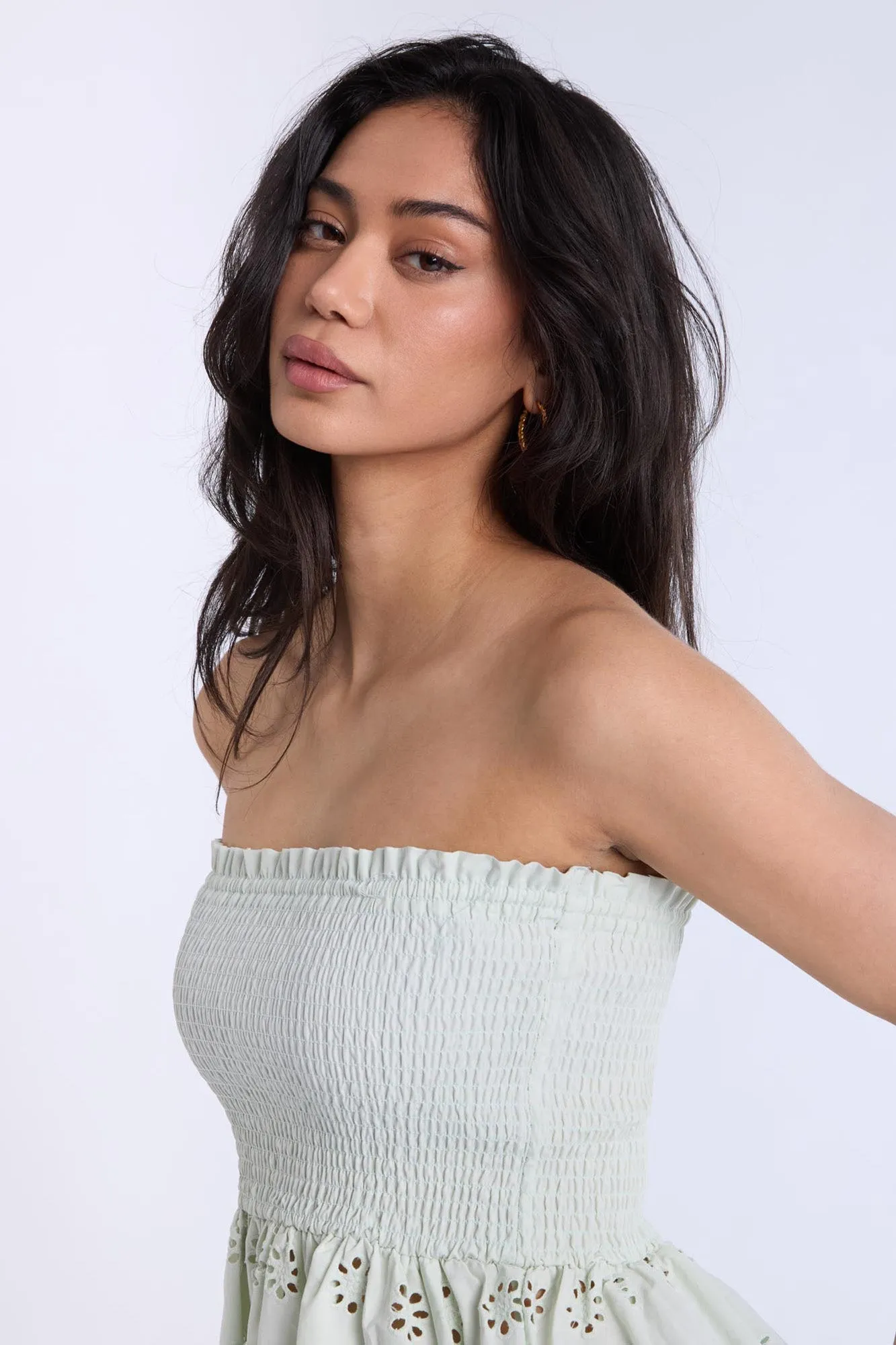 Eyelet Smocked Top sold by Bluenotes product image thumbnail 3