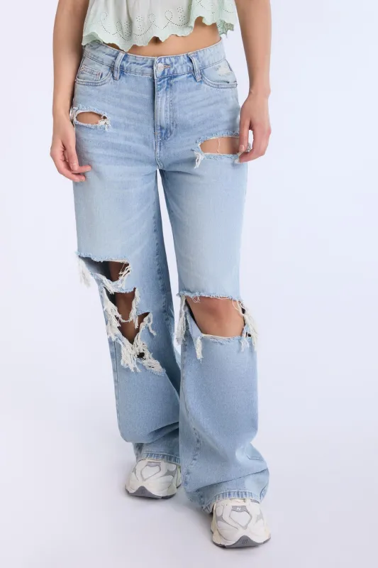 Super High Rise Wide Leg Jeans sold by Bluenotes