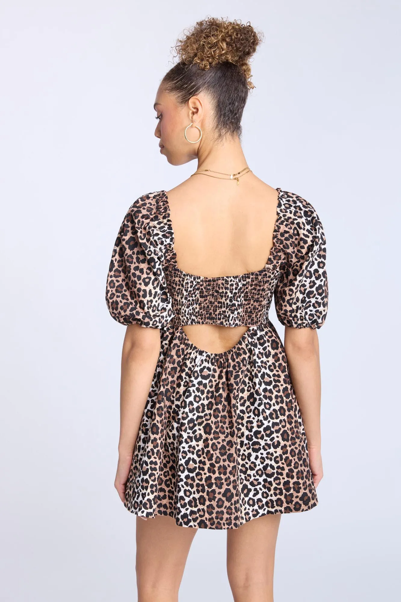 Puff Sleeve Mini Dress sold by Bluenotes product image thumbnail 2