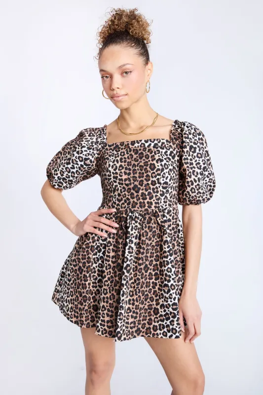 Puff Sleeve Mini Dress sold by Bluenotes