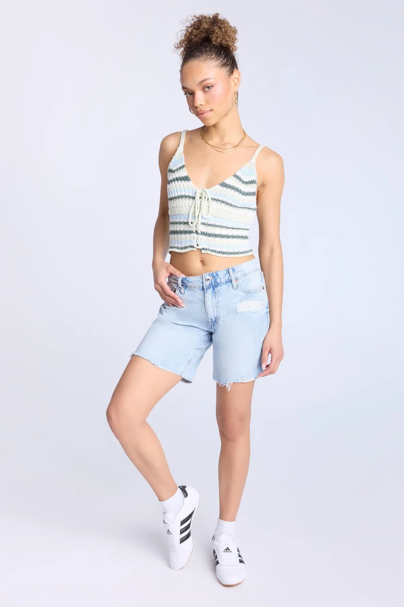 Mid Rise Denim Bermuda Shorts sold by Bluenotes product image thumbnail 4