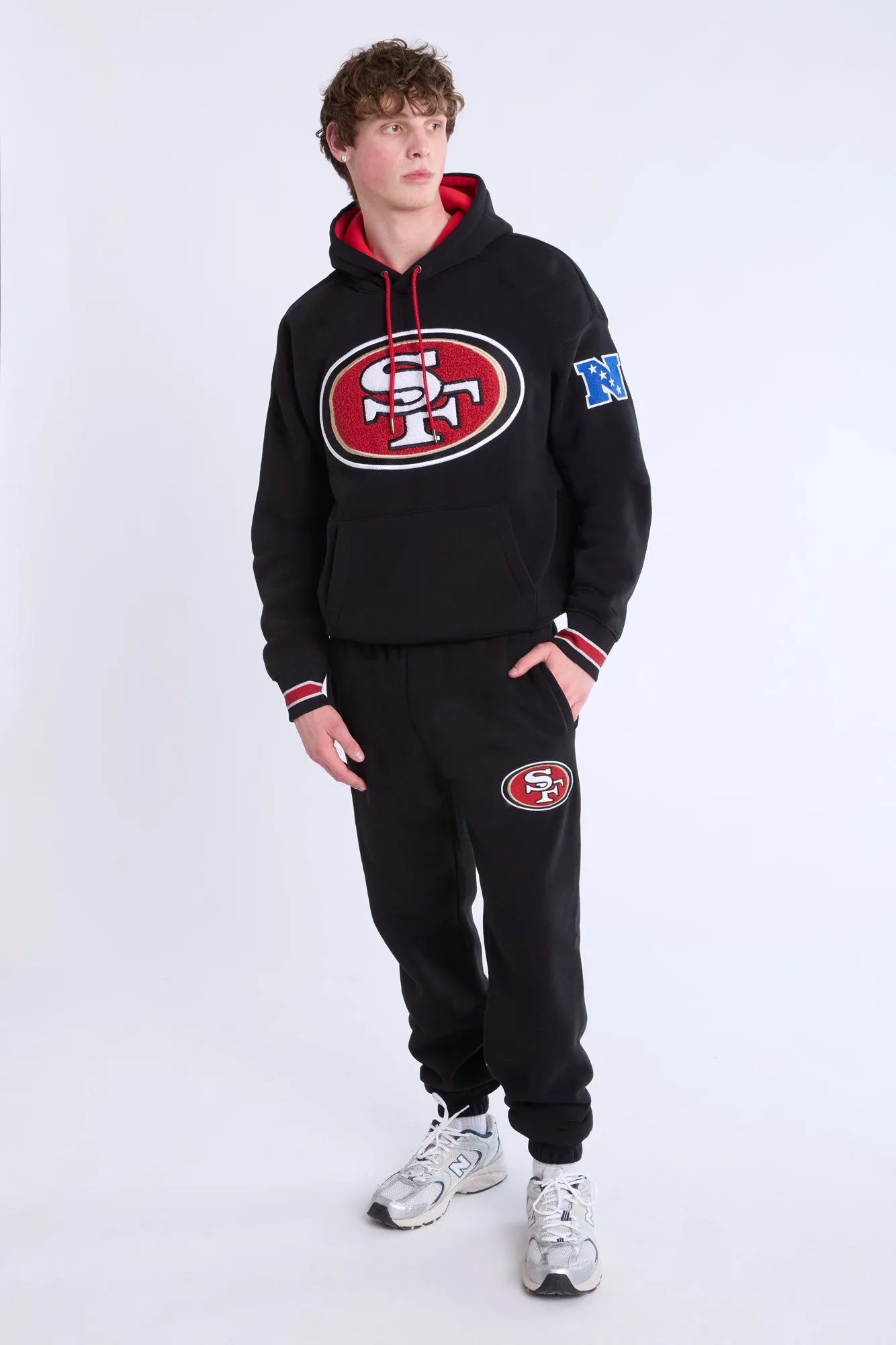 San Francisco 49ers Graphic Chenille Applique Hoodie sold by Bluenotes product image thumbnail 5
