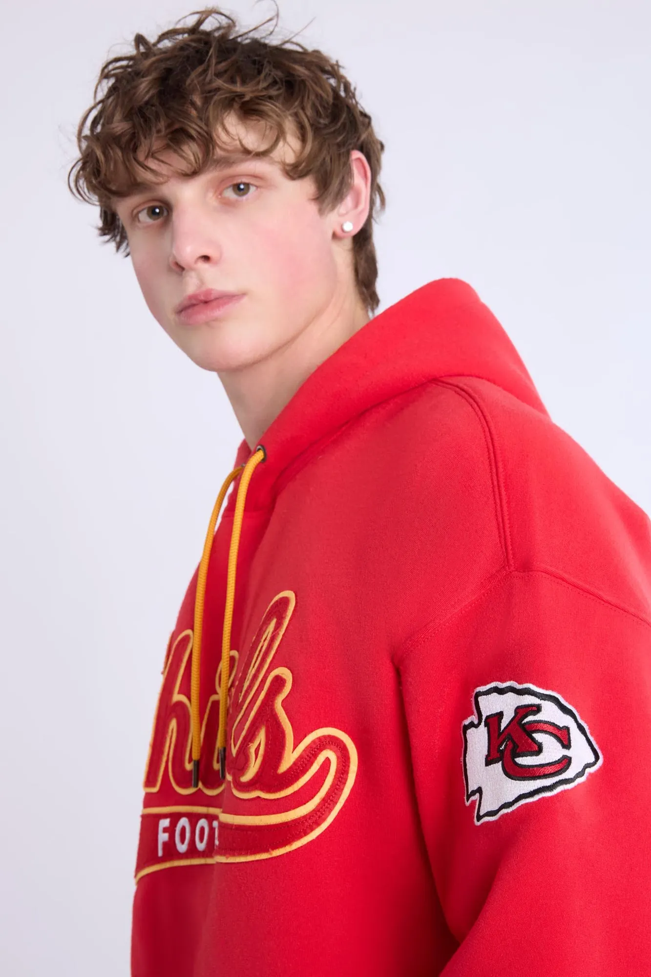 Kansas City Chiefs Graphic Chenille Applique Hoodie sold by Bluenotes product image thumbnail 2