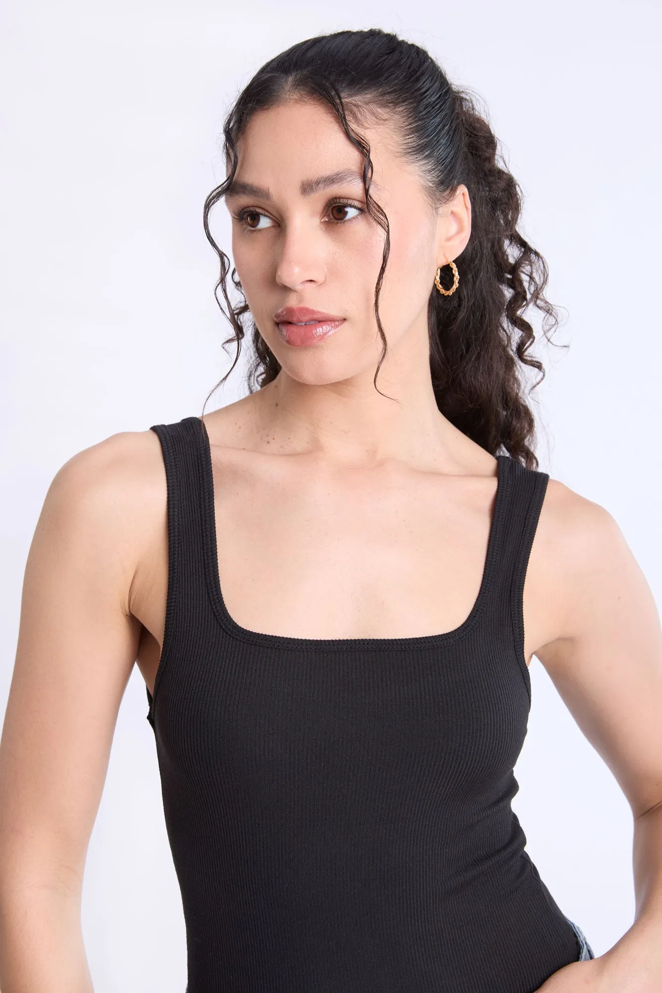 Ribbed Knit Tank Bodysuit sold by Bluenotes product image thumbnail 3