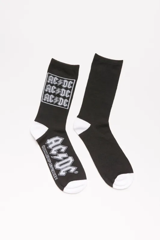 AC/DC Graphic Crew Socks sold by Bluenotes