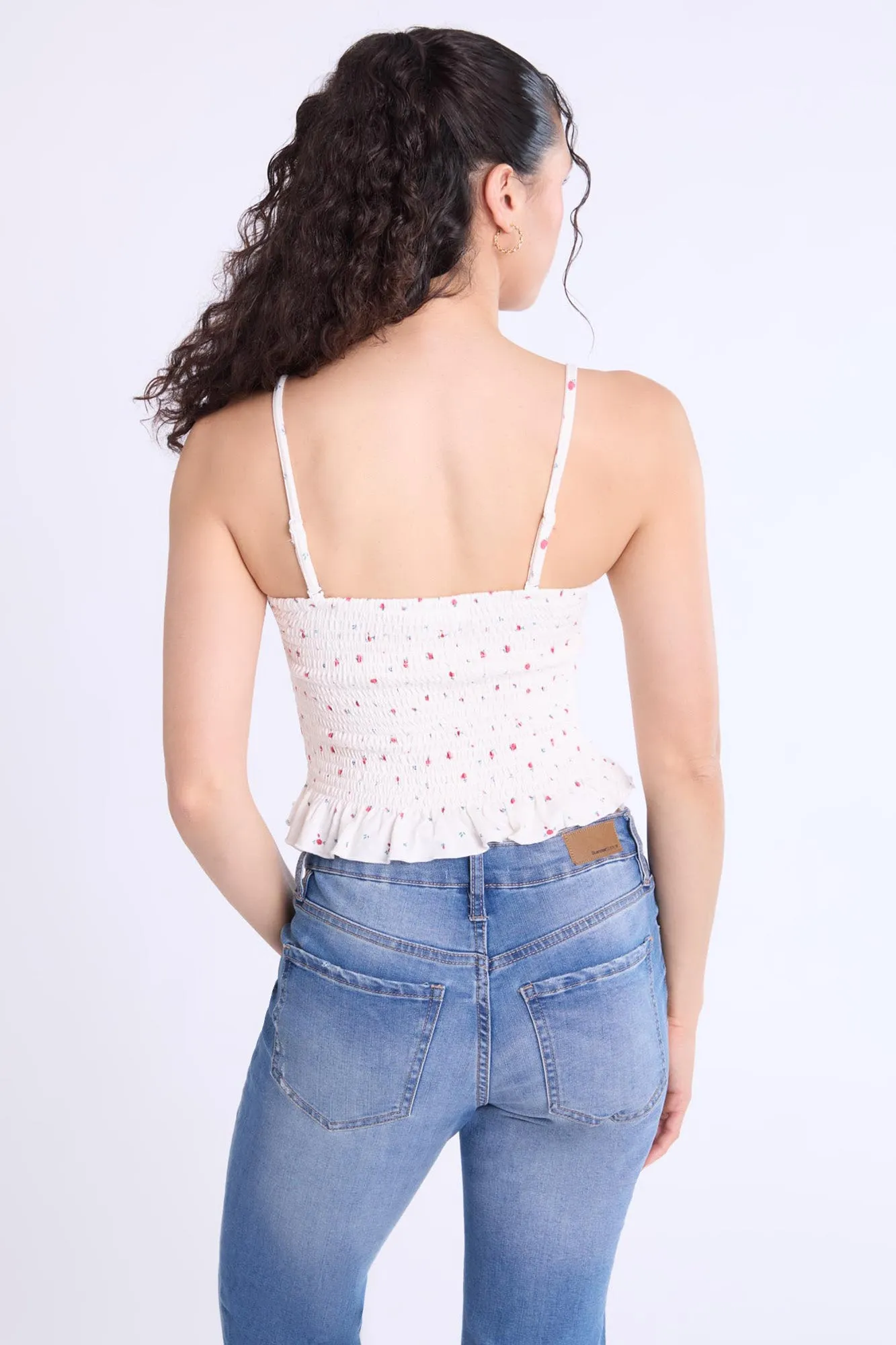 Super Soft Smocked Square Neck Cami Top sold by Bluenotes product image thumbnail 5