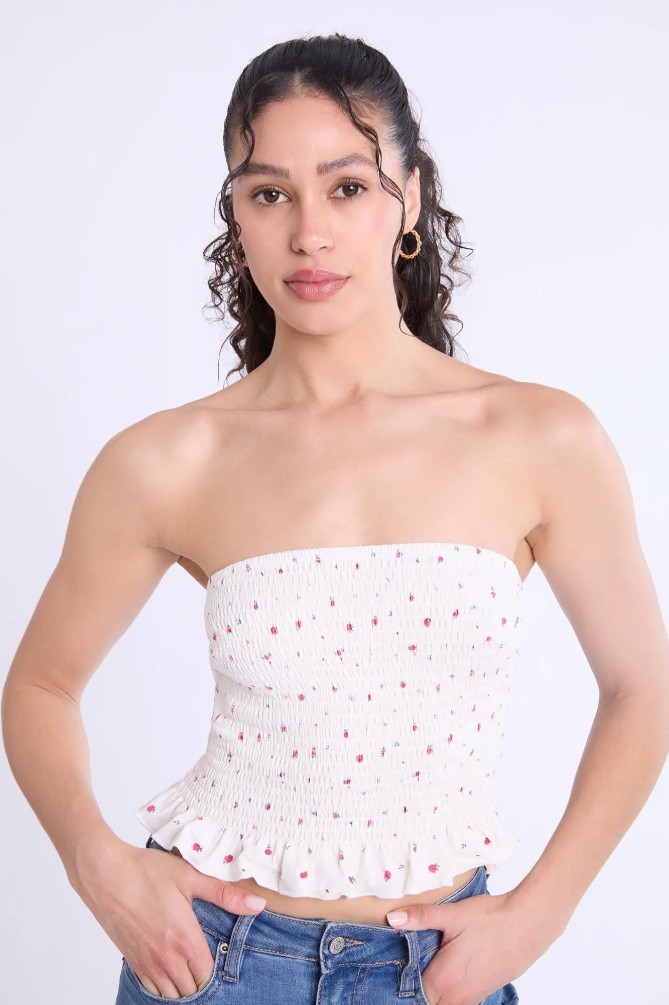 Super Soft Smocked Square Neck Cami Top sold by Bluenotes product image thumbnail 3