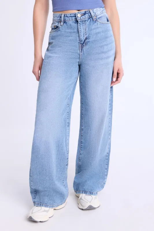 Super High Rise Wide Leg Jeans sold by Bluenotes