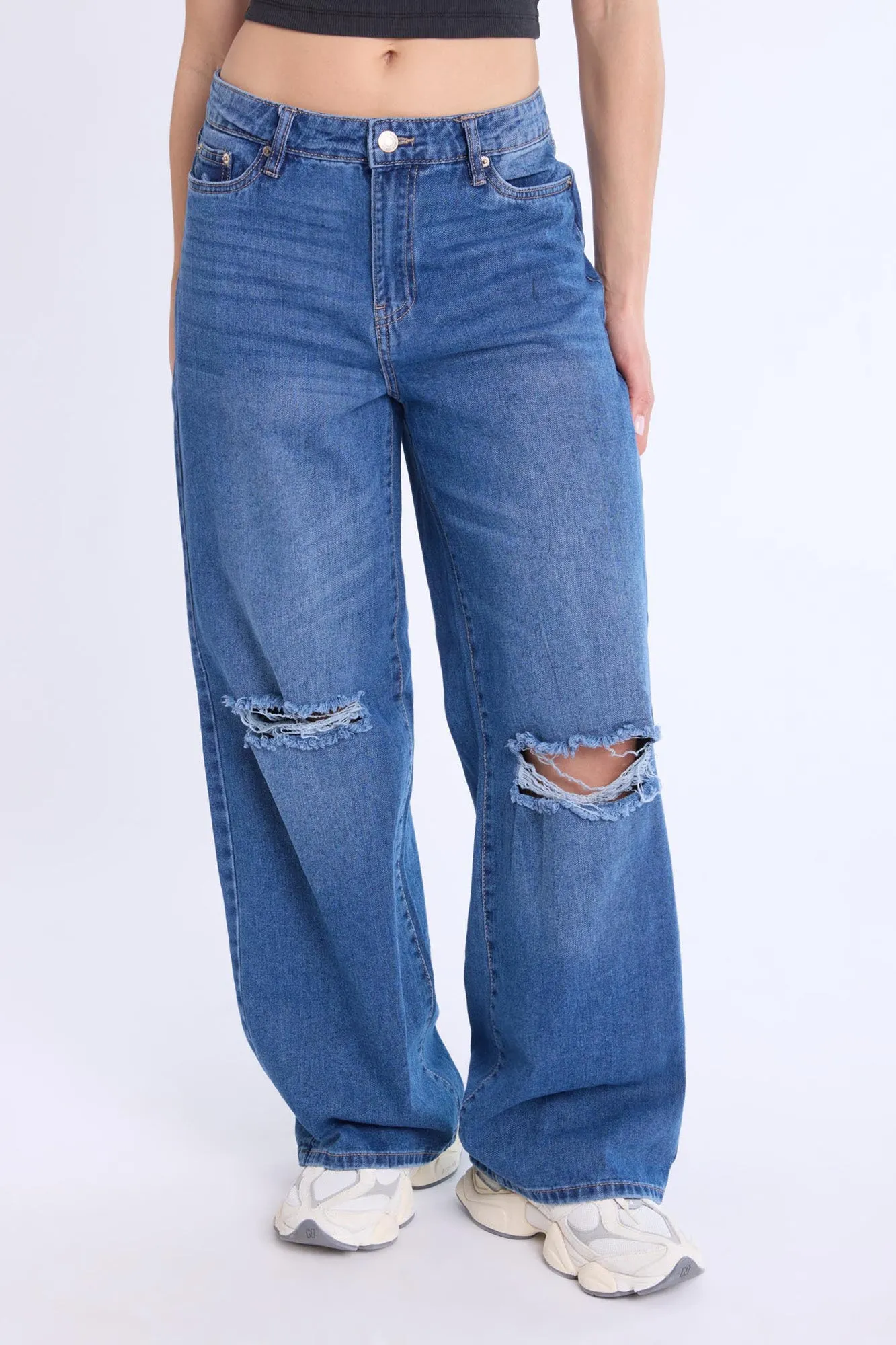 Super High Rise Wide Leg Jeans sold by Bluenotes