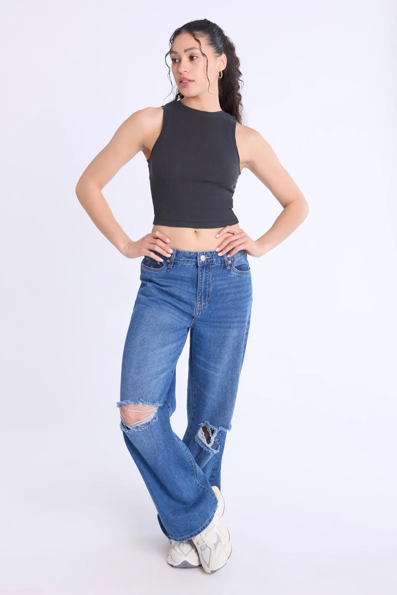 Super High Rise Wide Leg Jeans sold by Bluenotes product image thumbnail 4