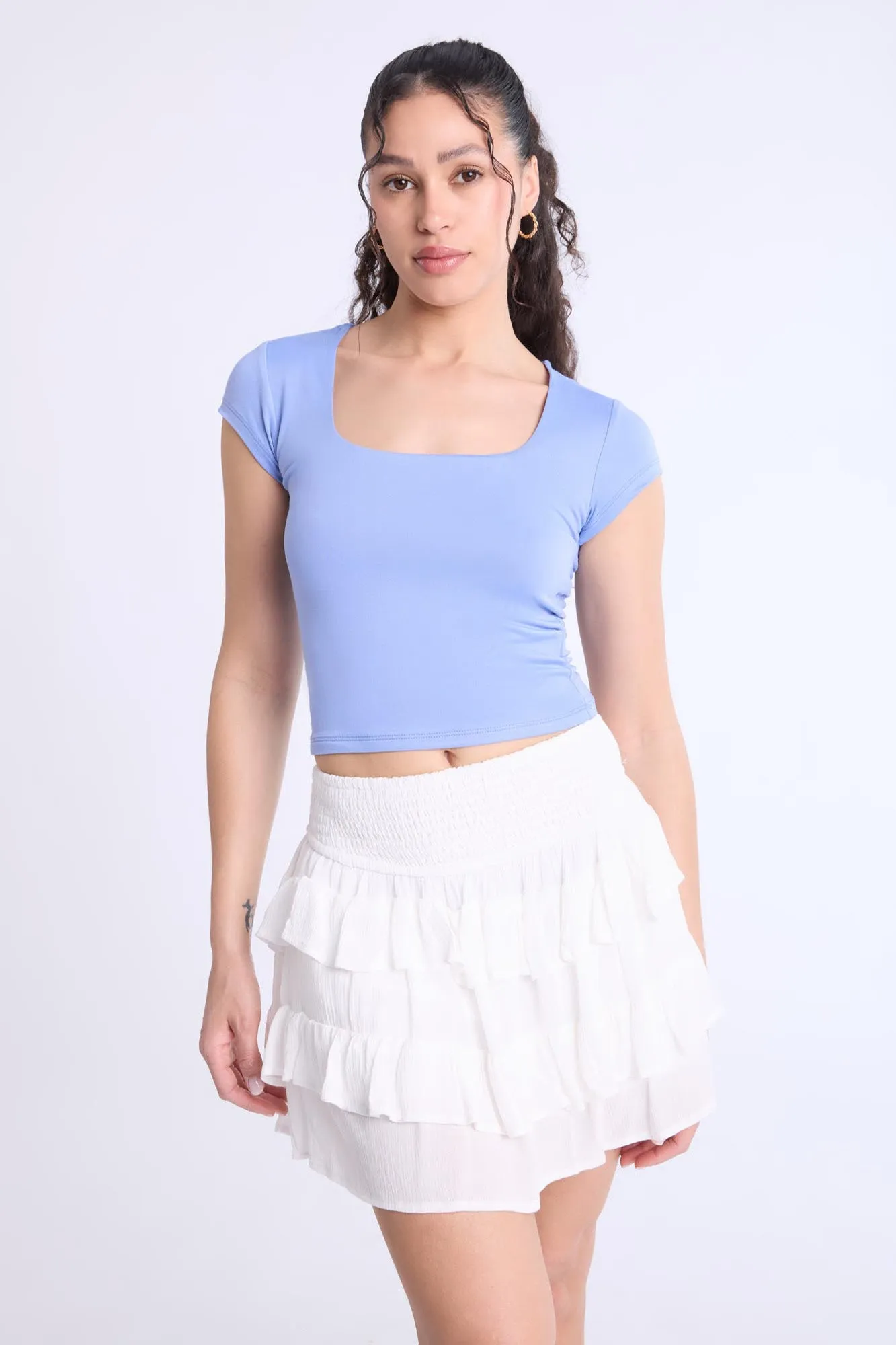 Tiered Mini Skirt sold by Bluenotes