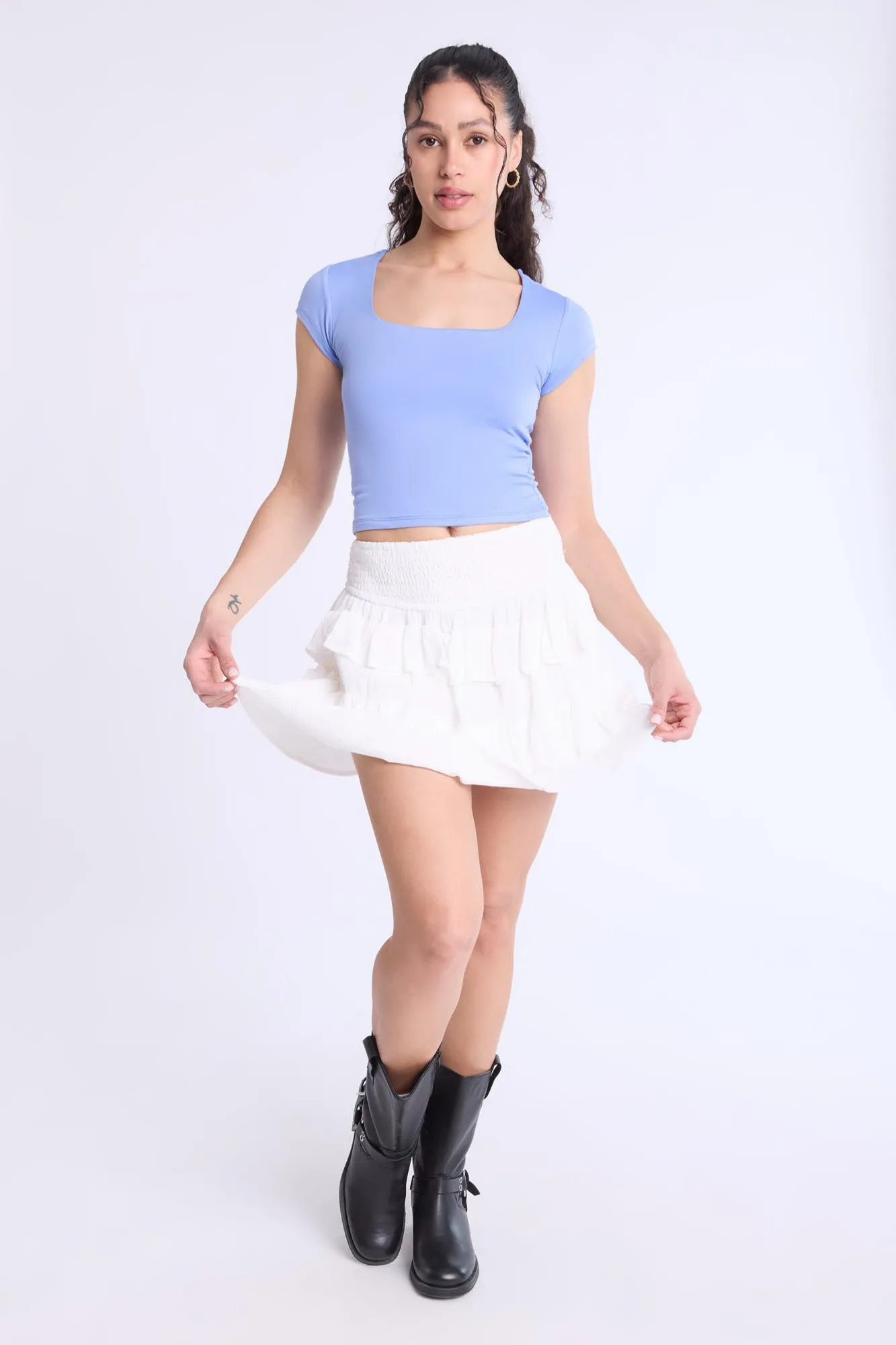 Tiered Mini Skirt sold by Bluenotes product image thumbnail 4