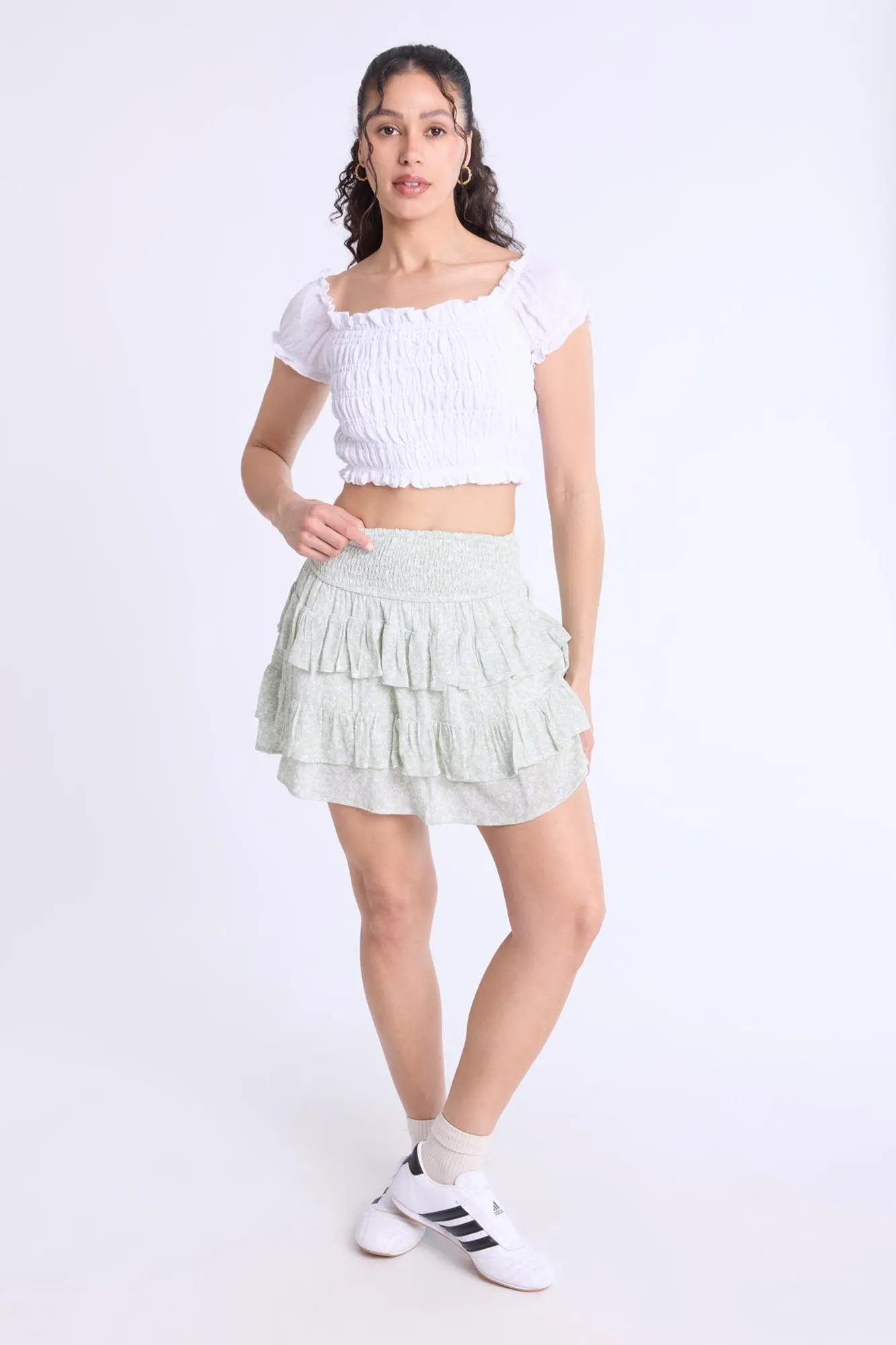 Off-Shoulder Smocked Top sold by Bluenotes product image thumbnail 4