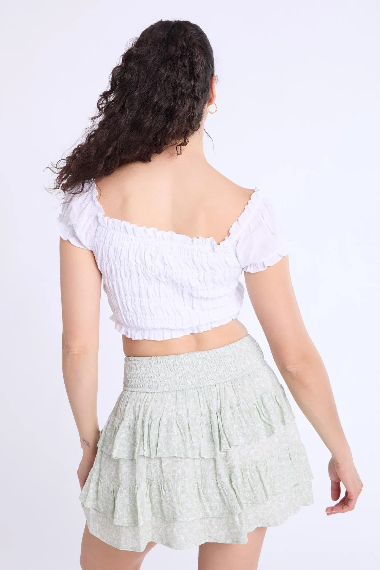 Off-Shoulder Smocked Top sold by Bluenotes product image thumbnail 3