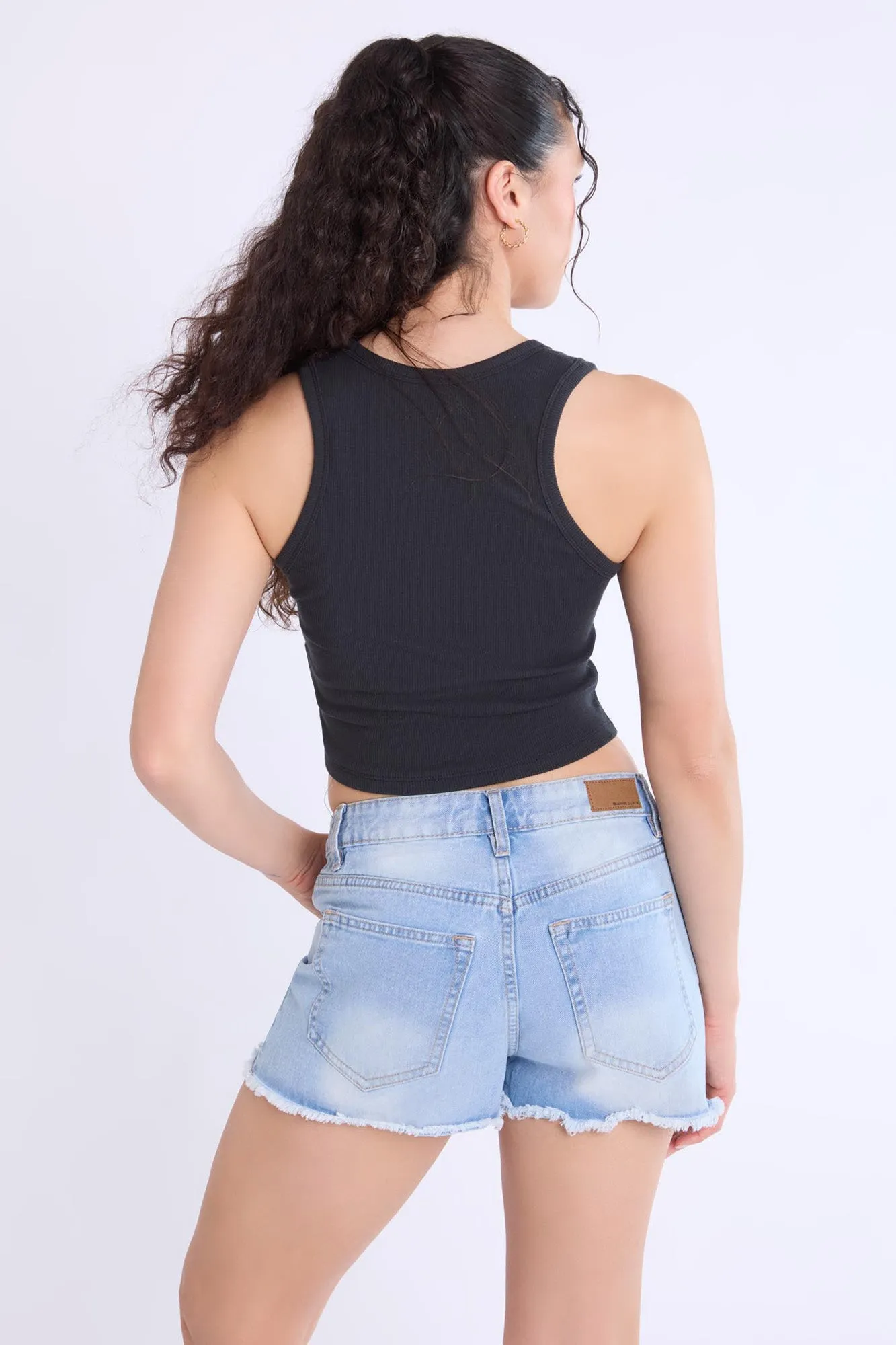 High Rise Vintage Denim Shorty sold by Bluenotes product image thumbnail 3