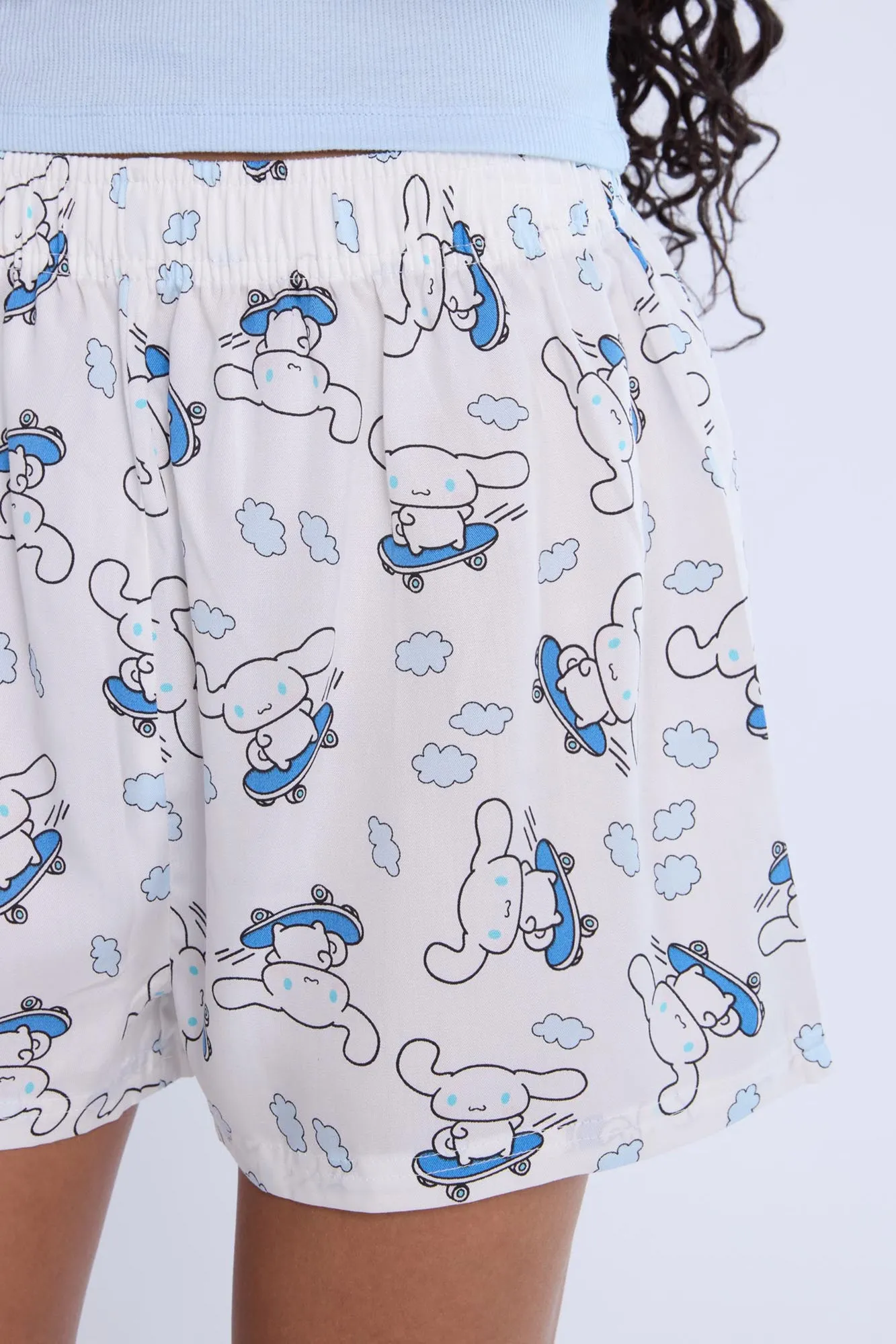Cinnamoroll Embroidered Pajama Tank Top And Boxer Shorts 2-Piece Set sold by Bluenotes product image thumbnail 5