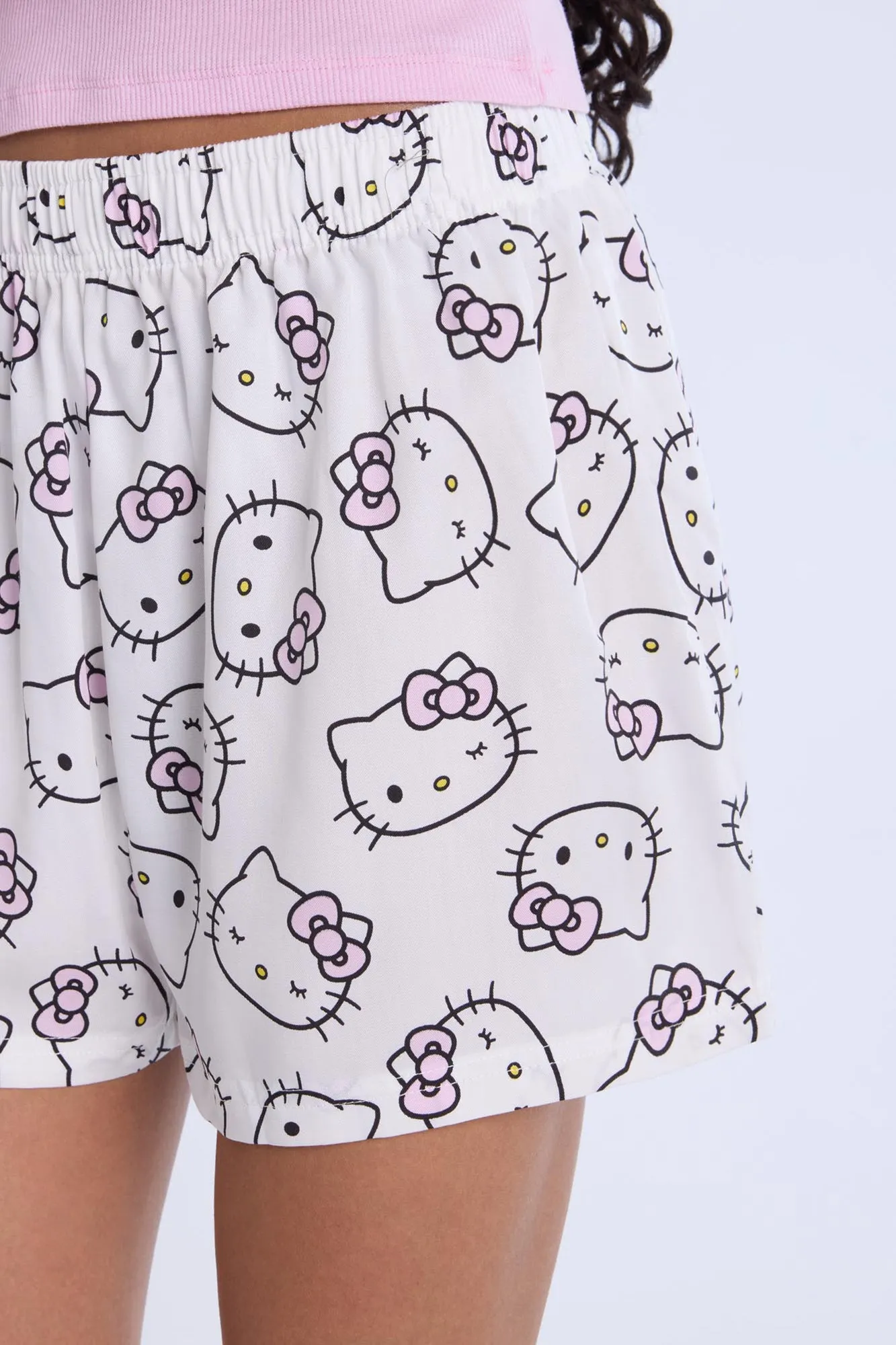 Hello Kitty Embroidered Pajama Tank Top And Boxer Shorts 2-Piece Set sold by Bluenotes product image thumbnail 5