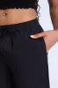 Cotton High Rise Drawstring Wide Leg Pants sold by Bluenotes