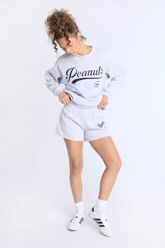 Peanuts Graphic Fleece Shorts sold by Bluenotes