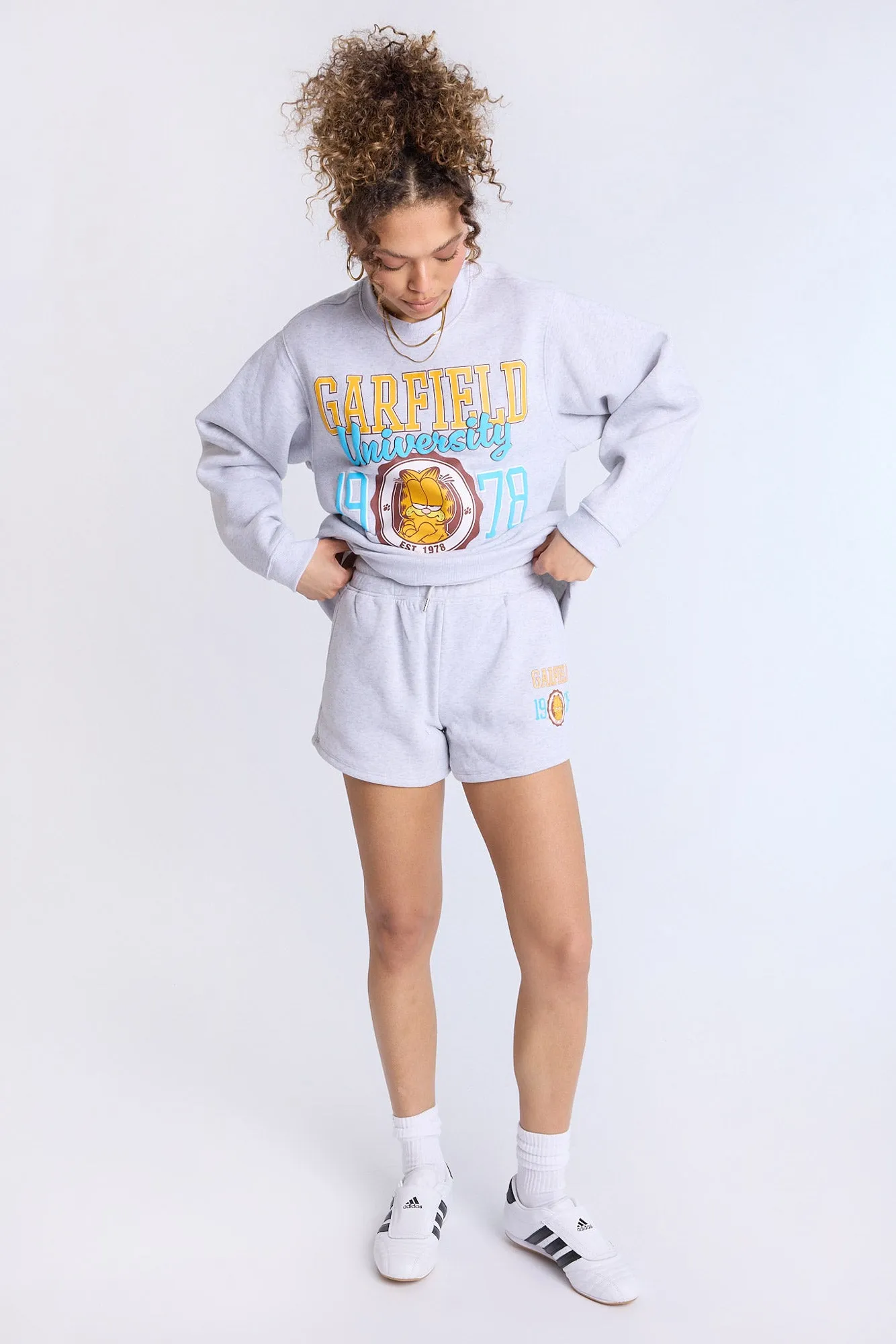 Garfield Graphic Fleece Shorts sold by Bluenotes