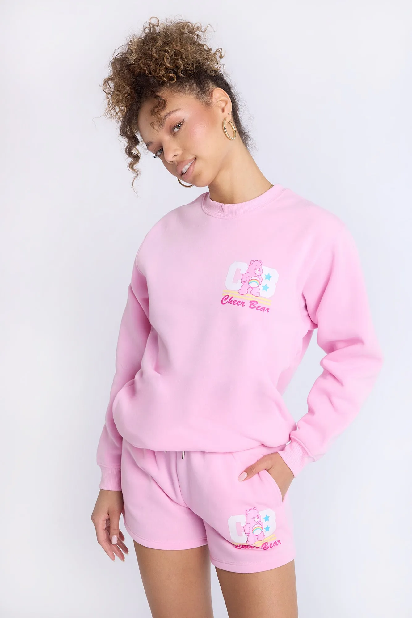 Care Bears Graphic Crew Neck Oversized Sweatshirt sold by Bluenotes