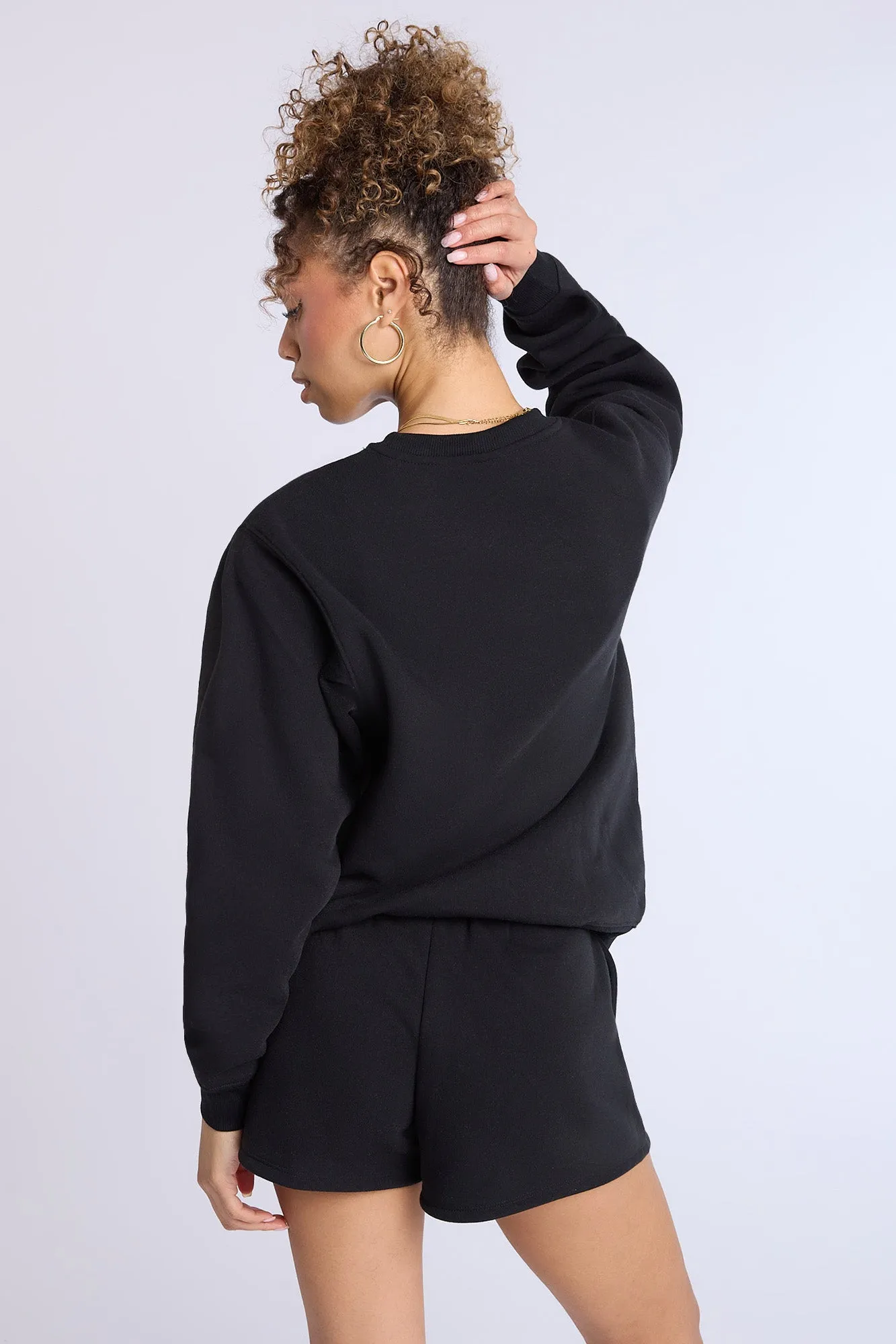 Kuromi Graphic Crew Neck Oversized Sweatshirt sold by Bluenotes product image thumbnail 5